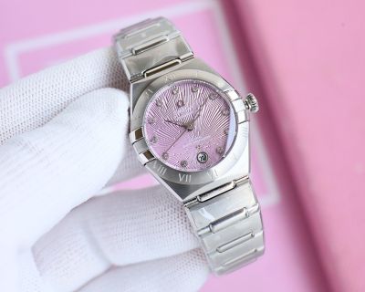 Omega 5th Constellation 29MM 8700 Movement Stainless Steel Sapphire Glass Silver Strap Watch